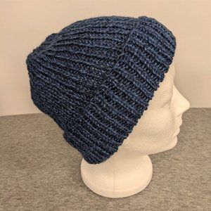 Hand Knit Ribbed Hat (new)